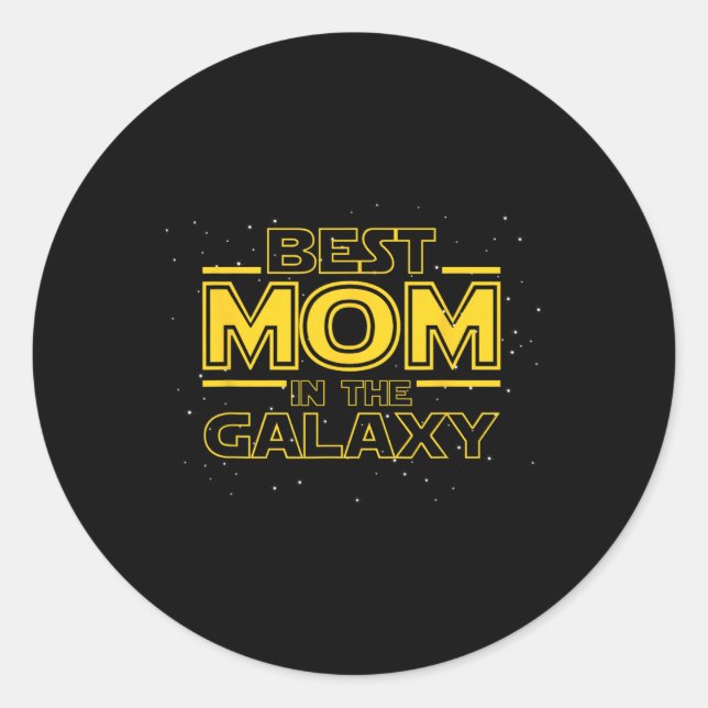 Mom Shirt Gift For New Mom, Mom In The Galaxy  Runder Aufkleber (Vorderseite)