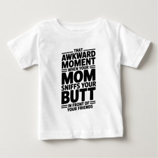 Mom Sniffs Butt Funny Baby Bodysuit Gift T-shirt