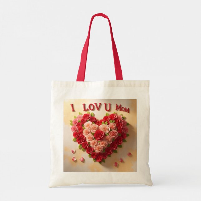 Mom Tote Bag Tragetasche (Rückseite)