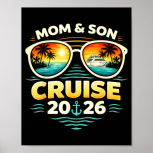 Mom und Sohn Kreuzfahrt 2026 Urlaub passend  Poster