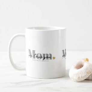Mom wir lieben dich Black Script Kaffeetasse