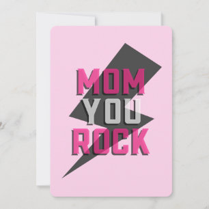 MOM YOU ROCK Karte – Muttertagskarte