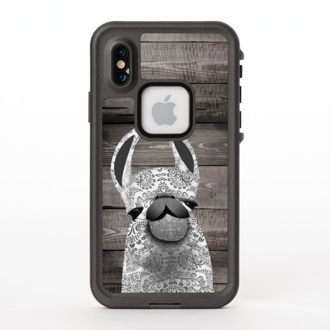 Moma Llama mit Weißem Llama Korallenholz (Rückseite)