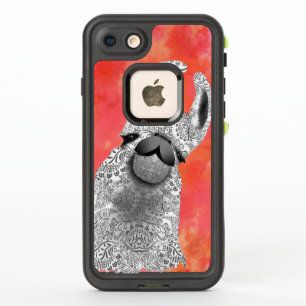 Moma Llama mit weißem Llama Korallenwasser