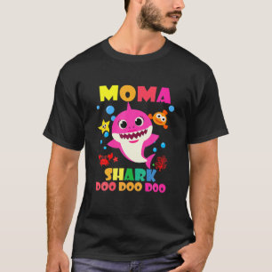 Moma Shark Doo Doo Funny Baby Mommy Daddy Kids T-Shirt