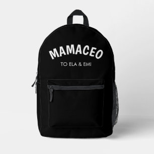 Momager Moderne Mutter Manager Kinder Namen Bedruckter Rucksack