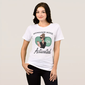 Momager-Modus Aktiviert Sonnige Mama Tri-Blend Shirt