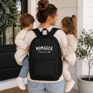 Momager-Rucksack   Individueller Mutter-Rucksack m Bedruckter Rucksack