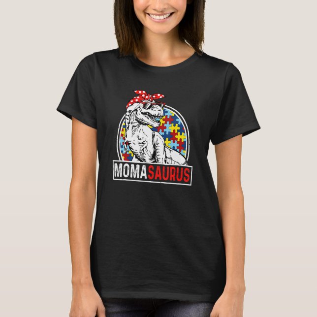 Momasaurus T Rex Dinosaur Moma Saurus Familienmatt T-Shirt (Vorderseite)