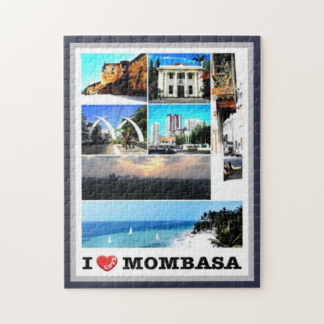 Mombasa - Kenia - I Liebe - (Vertikal)