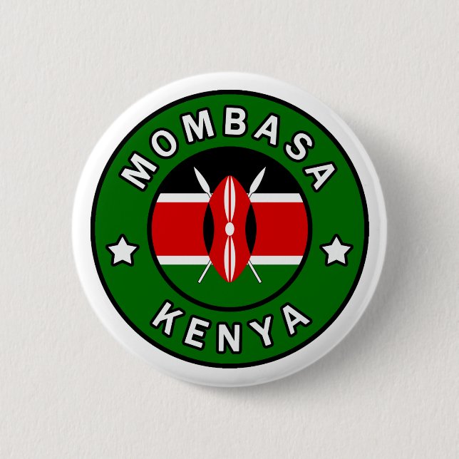 Mombasa Kenya Button (Vorderseite)