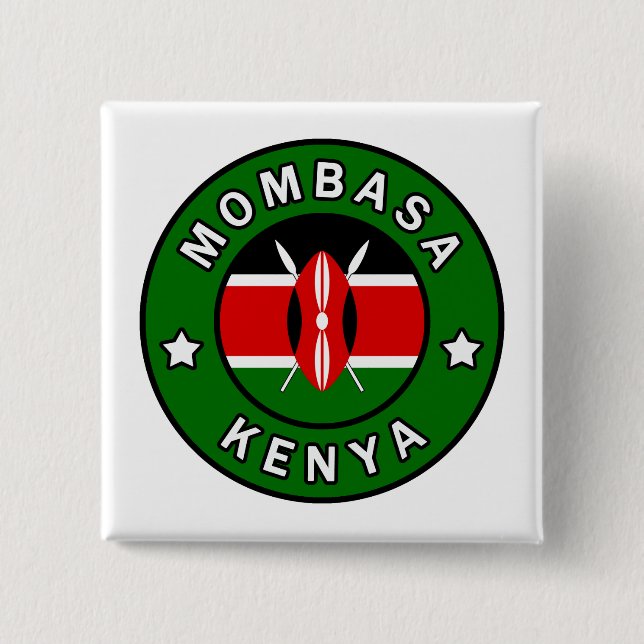 Mombasa Kenya Button (Vorderseite)