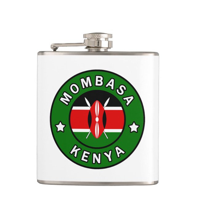 Mombasa Kenya Flachmann (Vorderseite)