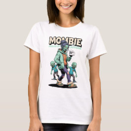 Mombie Durch Koffein Angetrieben Lustiges Mütterle T-Shirt