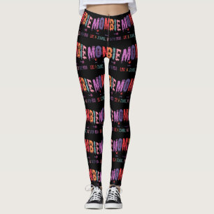 Mombie Zombie mit Kindern Frauen Leggings