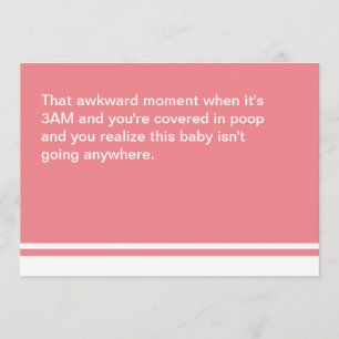 Moment de malheur Nouvelle Carte Bébée - Fille