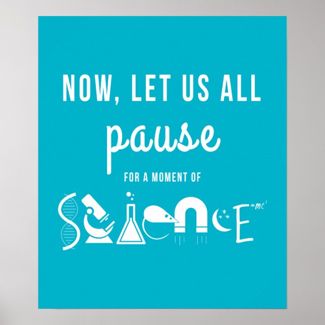 Moment der Wissenschaft Aquamarines Poster (Vorne)