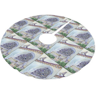 Moment in Budapest Polyester Weihnachtsbaumdecke