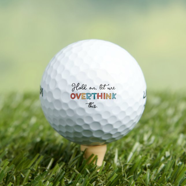 Moment mal Lass, diesen lustigen Retro zu überdenk Golfball (Insitu T-Shirt)