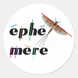 momentane Ephemere Runder Aufkleber