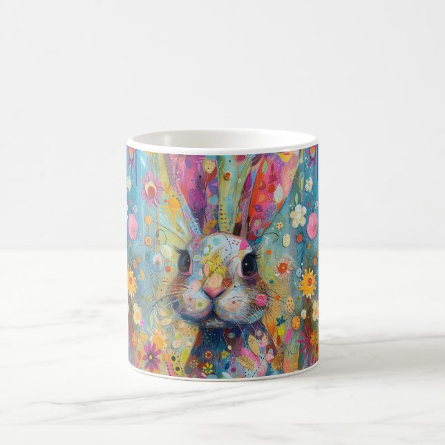 Momente der Ungewöhnlichkeit: Osterhasen Sonnige S Kaffeetasse (Mittel)