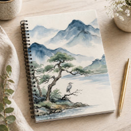 Momente des Friedens Tuschwasch-Tagebuch Notizbuch