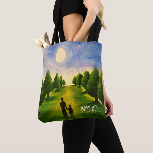 Momente des Staunens Mondspaziergang im Wald Tasche (Von Nahem)