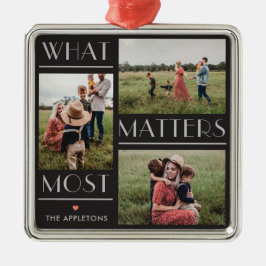 Momente Matter Personalisierte Foto Ornament Aus Metall