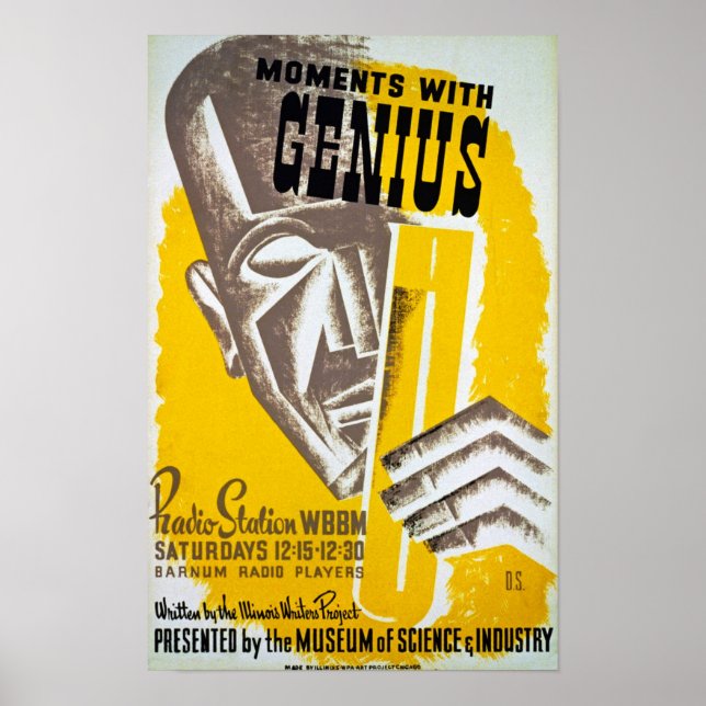 Momente mit Genius Vintage Poster (Vorne)