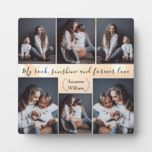Momente zur Erinnerung: Mama und Kind Personalisie Fotoplatte