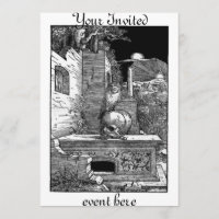 Momento Mori Friedhof Einladung
