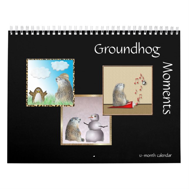 Moments de marmotte 12 mois Calendrier (Protection)