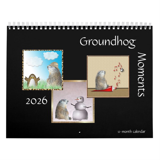 Moments de marmotte 2017 Calendrier de 12 mois (Protection)