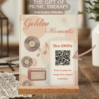 Moments Dorés Musique Thérapeutique 60s Cadeau QR