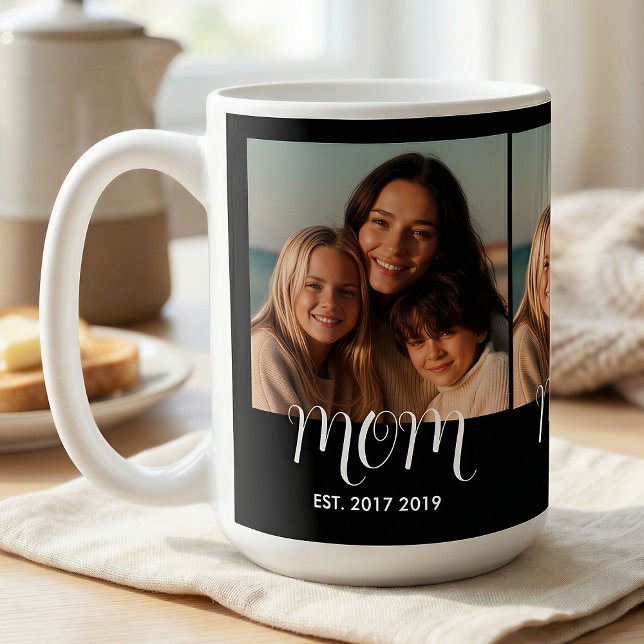 MomEstablishedScript Black 3 Photo Kaffeetasse (Von Creator hochgeladen)