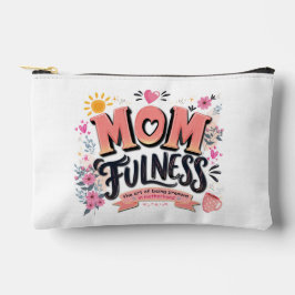 Momfulness achtsame Mutterschaft-Typografie Zubehörtasche