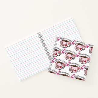 Momfulness-Blumentassendesign ohne Naht Notizbuch