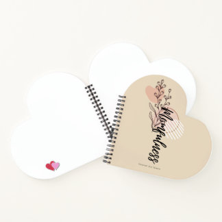 Momfulness Boho Floral Namensschrift Design Notizbuch