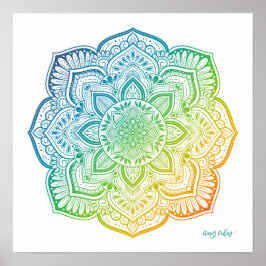 Momijigari Mandala Fine Art Print Poster