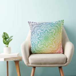 Momijigari Mandala Throw Pillow Kissen