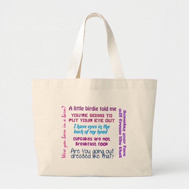 Momism-Taschen-Tasche Jumbo Stoffbeutel (Vorne)