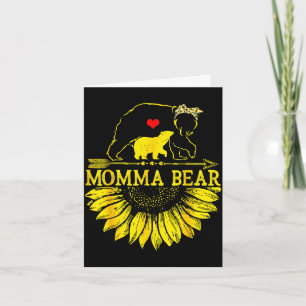 Momma Bär Muttertag Sonnenblumen Familie Karte