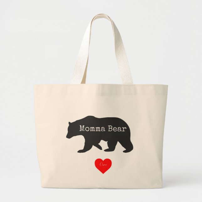 Momma Bärn-Tasche Jumbo Stoffbeutel (Vorne)