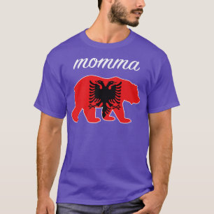 Momma Bear Albanien Flag Albanische Roots Premium T-Shirt