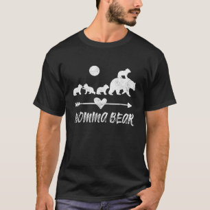 Momma Bear Shirt mit vier Niedlichen Bärenjungen G