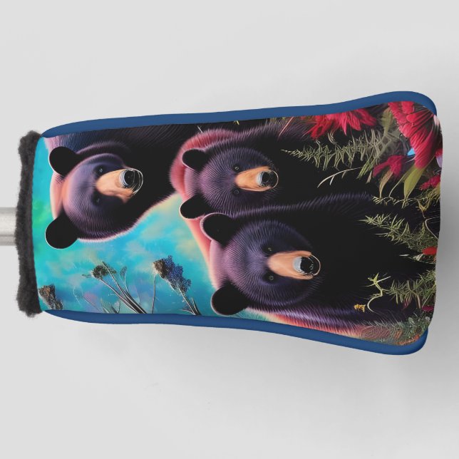 Momma Bear und Cubs Golf Headcover (Vorderseite)
