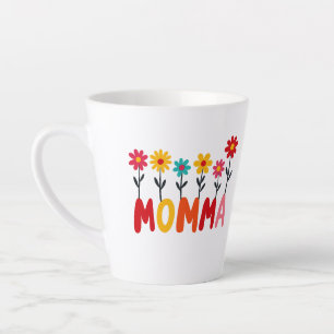 MOMMA Bloom - Whimsical Floral Hand Gezeichnet Kun Milchtasse