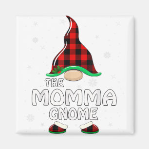Momma Gnome Buffalo Kariert Matching Family Christ Magnet