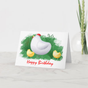 Momma Henne-und Küken-Geburtstag Karte