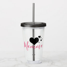 Momma/personalisiertes irgendein Name Acryltrinkbecher